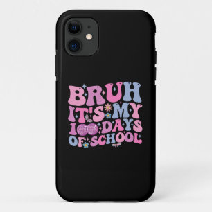 Bruh It's My 100 Days Of School Butterfly Disco iPhone 11 Case