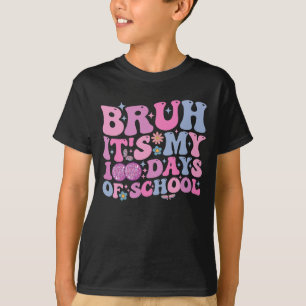 Bruh It's My 100 Days Of School Butterfly Disco T-Shirt