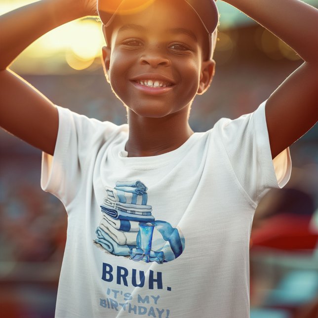 BRUH. It's My Birthday! Pool Party Boy T-Shirt (Creator Uploaded)