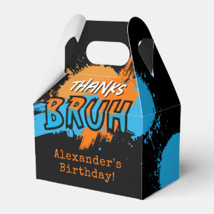Bruh It's My Birthday Teenager Boy Neon Favor Box