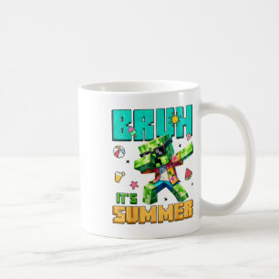 Bruh Its Summer Dabbing Gamer Boy Birthday Video G Coffee Mug