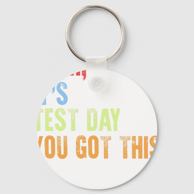 bruh it's test day keychain (Front)