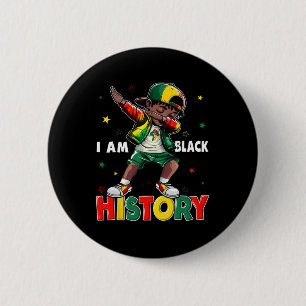 Bruh It's The Black History Month African Dabbing  2 Inch Round Button