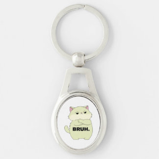 Bruh Kitty Keychain