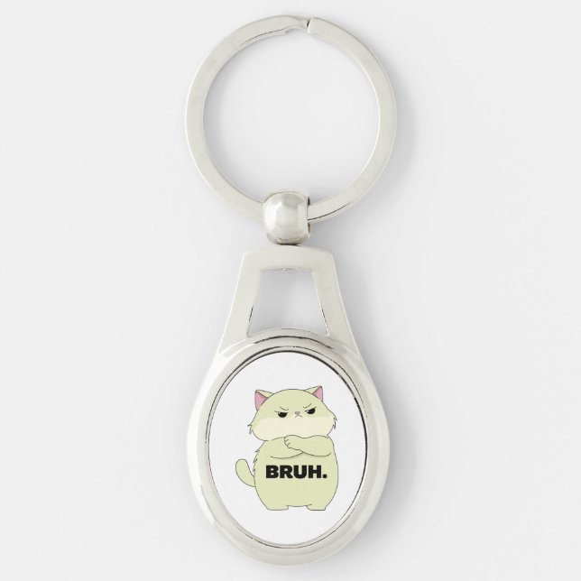 Bruh Kitty  Keychain (Front)