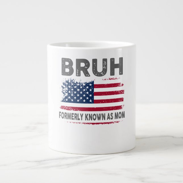 bruh known as mom mug funny mom mug (Front)