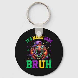 Bruh Mardi Gras Crawfish Boys Kids Mardi Gras 2 Keychain