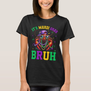 Bruh Mardi Gras Crawfish Boys Kids Mardi Gras 2  T-Shirt