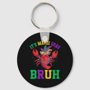 Bruh Mardi Gras Teens Boys Kids Mardi Gras 5 Keychain