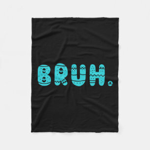 Bruh Meme Easter Day Funny Bunny Eggs Teens Boys K Fleece Blanket
