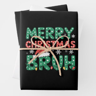 Bruh Meme Funny Saying Bro Greeting Christmas  Wrapping Paper Sheet