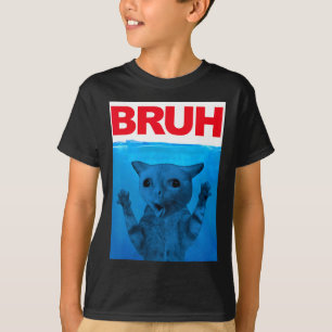 Bruh Meme Funny Saying Brother Greeting Teens Boys T-Shirt