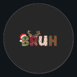 Bruh Merry Christmas Santa Squad Pyjamas Family Xm Classic Round Sticker<br><div class="desc">Bruh Merry Christmas Santa Squad Pyjamas Family Xmas Holiday</div>