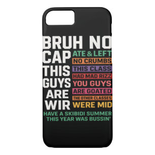 Bruh No Cap This Year Ate Funny Meme Case-Mate iPhone Case