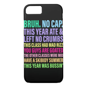 Bruh. No Cap. This Year Ate & Left No Crumbs Case-Mate iPhone Case