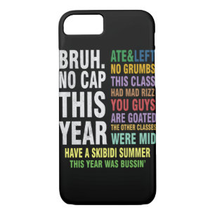 Bruh No Cap This Year Ate & Left No Crumbs This Cl Case-Mate iPhone Case