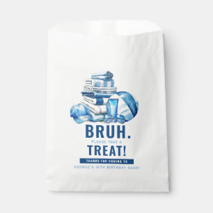 BRUH Please Treat Boys Pool Party Birthday Favour Bag