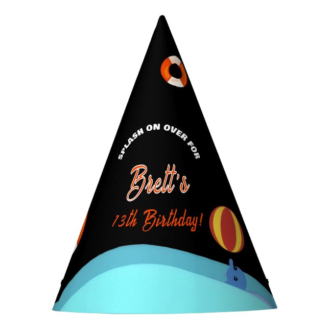 Bruh Pool Party Birthday  Hat (Front)