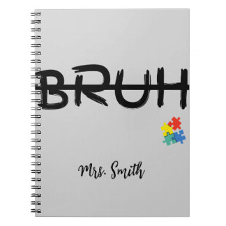 Bruh Puzzle Personalized Teacher Notebook