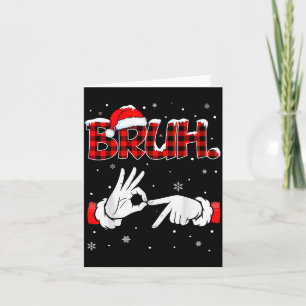 Bruh Six Seven 6 7 Meme Gen Alpha Slang 6 7 Hands  Card