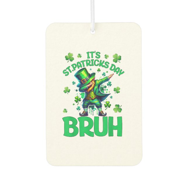 Bruh St Patricks Day Air Freshener (Front)