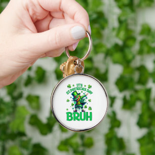Bruh St Patricks Day Keychain