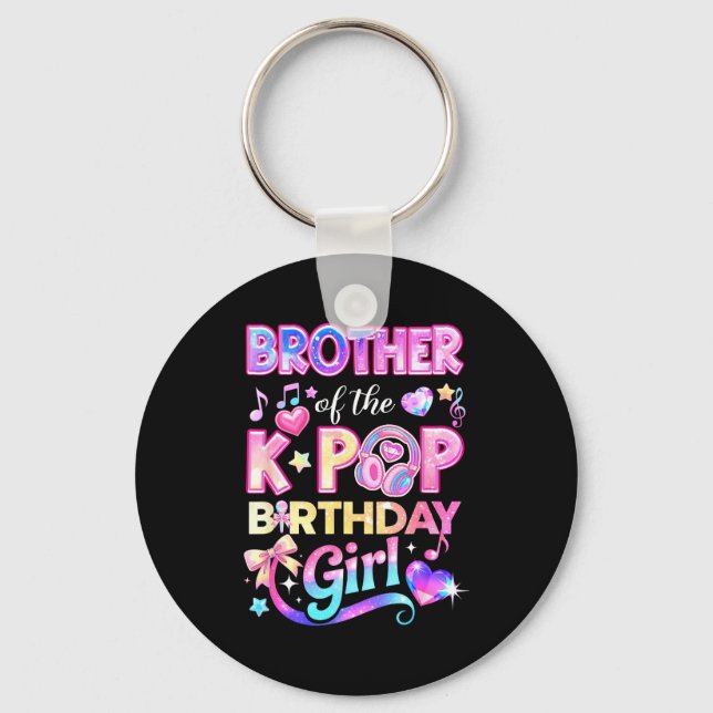 Bruh survived 6 7 six seven 8 67 bday baseball keychain (Front)