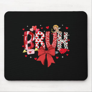 Bruh Valentine Cupid Meme Coquette Bow Bro Greetin Mouse Pad