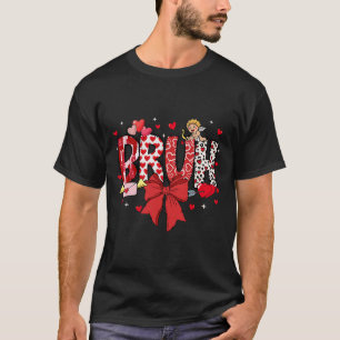 Bruh Valentine Cupid Meme Coquette Bow Bro Greetin T-Shirt