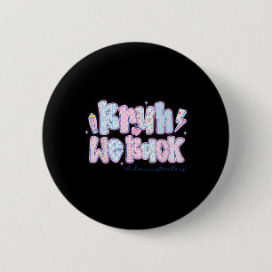 Bruh We Back Administrators Flowers Back To School 2 Inch Round Button