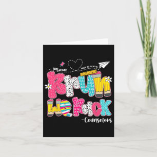 Bruh We Back Counselors Welcome Back To School  Card