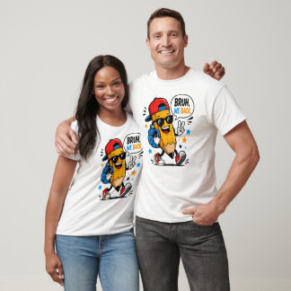 Bruh We Back Funny Pencil Back To School Mascot T-Shirt