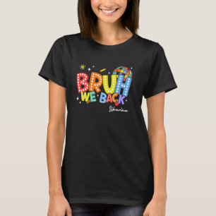 Bruh We Back Librarian Back 2 School 2024 T-Shirt