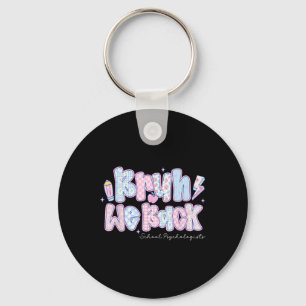 Bruh We Back School Psychologists Pencil Back To S Keychain