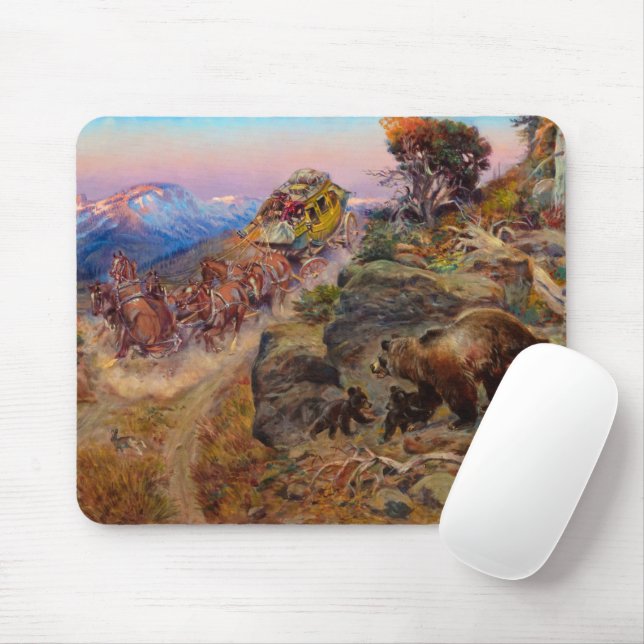 Bruin Not Bunny Turned the Leaders,1924 by Russell Mouse Pad (With Mouse)