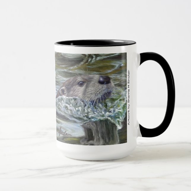 Bruits de loutre !  tasse de 15 onces (Droite)