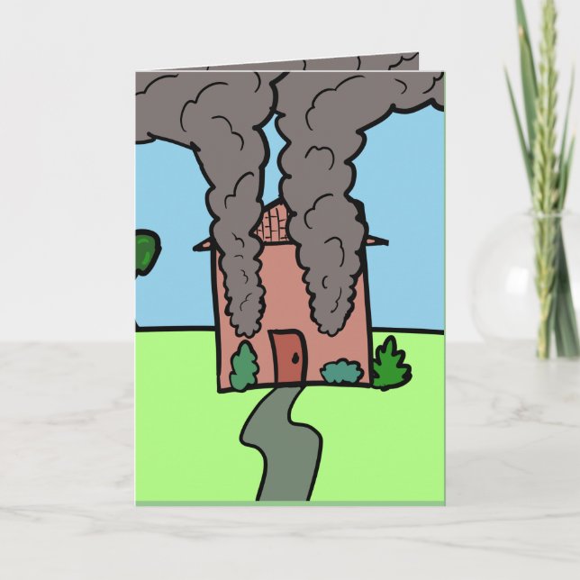 Brûler la carte d'anniversaire de la maison (Devant)