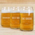 Brume Gravée 16 oz. Verre de bière en forme de boî