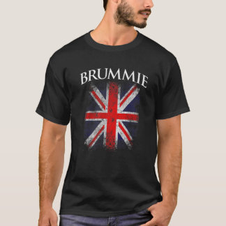 Brummie Vintage Retro British Flag Funny T-Shirt