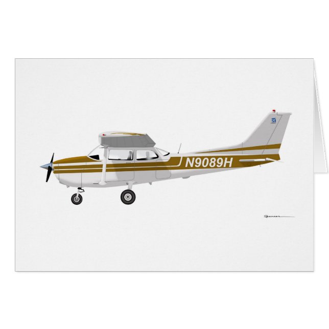 Brun de Cessna 172 Skyhawk (Devant horizontal)