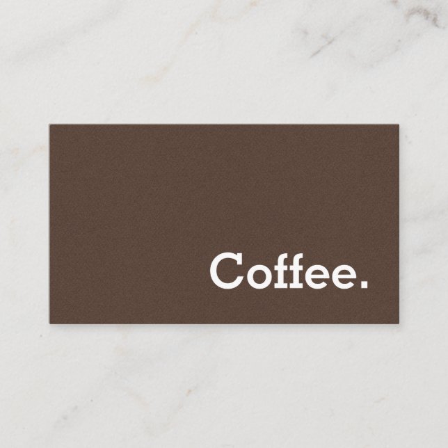 Brun foncé de carte perforée de café de fidélité (Devant)