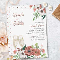 Brunch and Bubbly Autumn Flowers Bridal Shower