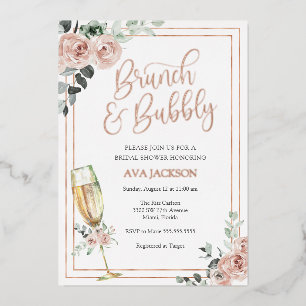 Brunch and Bubbly Blush Florals Bridal Shower