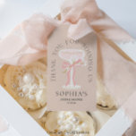 Brunch and Bubbly Champagne Bridal Shower Favours Gift Tags<br><div class="desc">Say thank you to your guests with this lovely bridal shower favour tag! When planning a bridal shower, choosing these items with our "Brunch and Bubbly" theme can make the process delightfully effortless while ensuring a stunning result. The modern illustrated vintage champagne glass, adorned with delicate white flowers and a...</div>