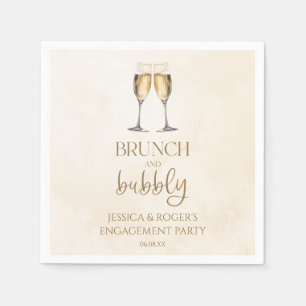 Brunch and Bubbly Engagement Party Brunch Napkin