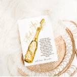 Brunch and Bubbly Gold Elegant Bridal Shower Thank You Card<br><div class="desc">Elegant script,  minimalist watercolor champagne themed bridal shower thank you card</div>