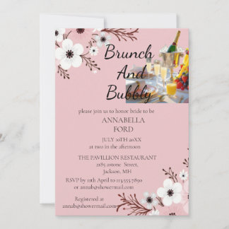 brunch and bubbly invitation