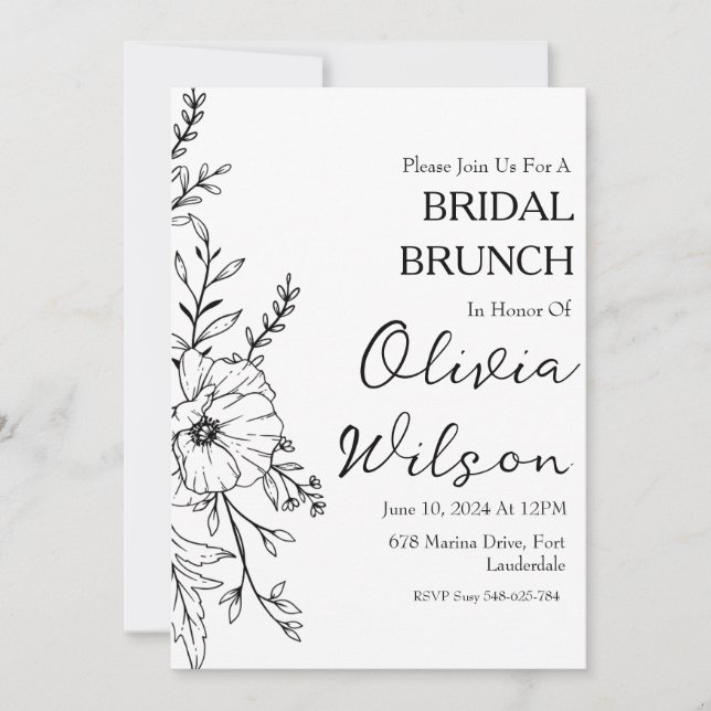 brunch avec les invitations pour le brunch de la m (Devant)
