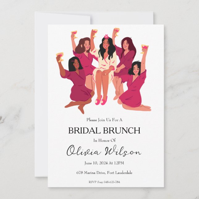 brunch avec les invitations pour le brunch de la m (Devant)
