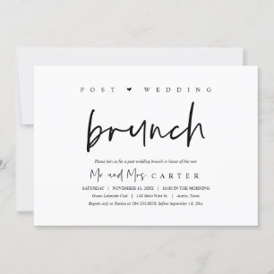 Brunch avec les jeunes mariés, invitation après ma
